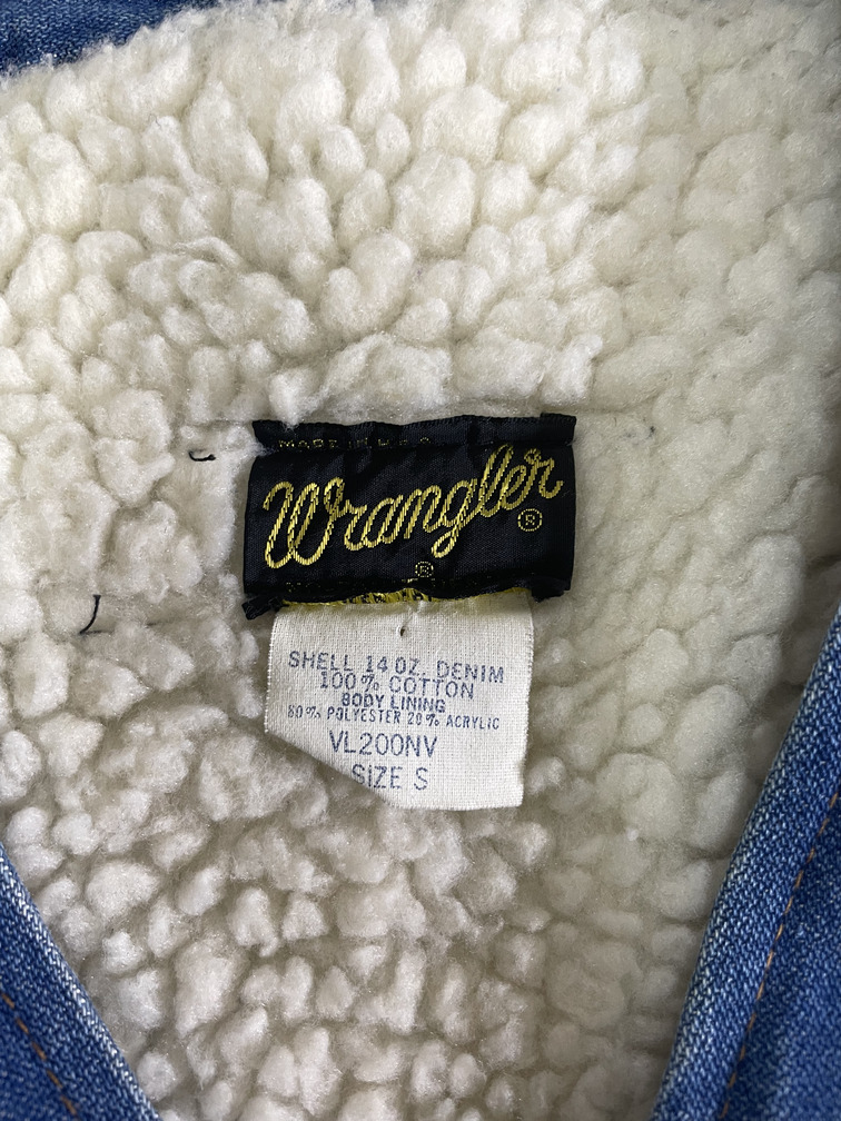 Wrangler デニムボアベスト MADE IN USA