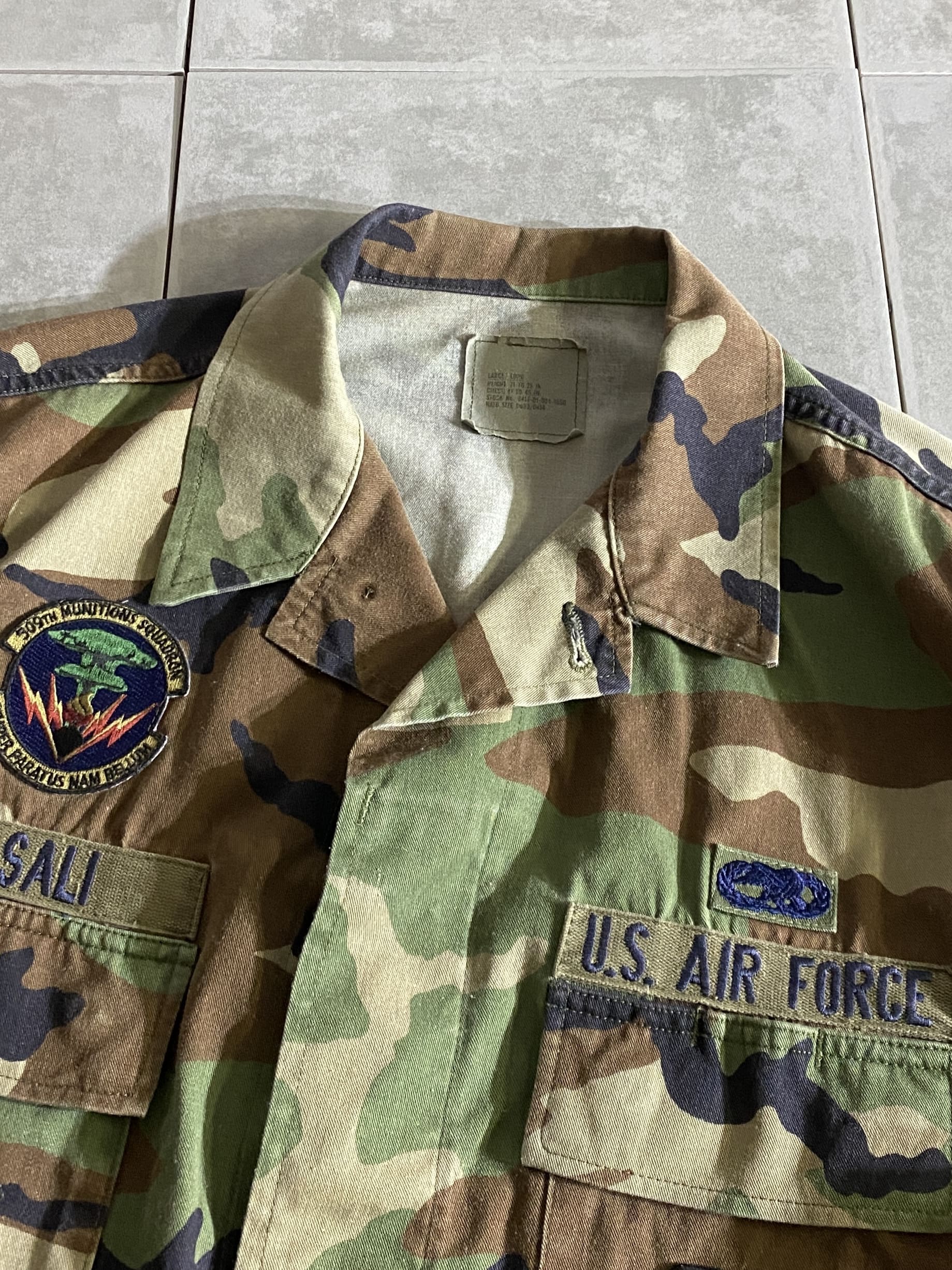 80s BDU WOODLAND CAMO JACKET 中期型