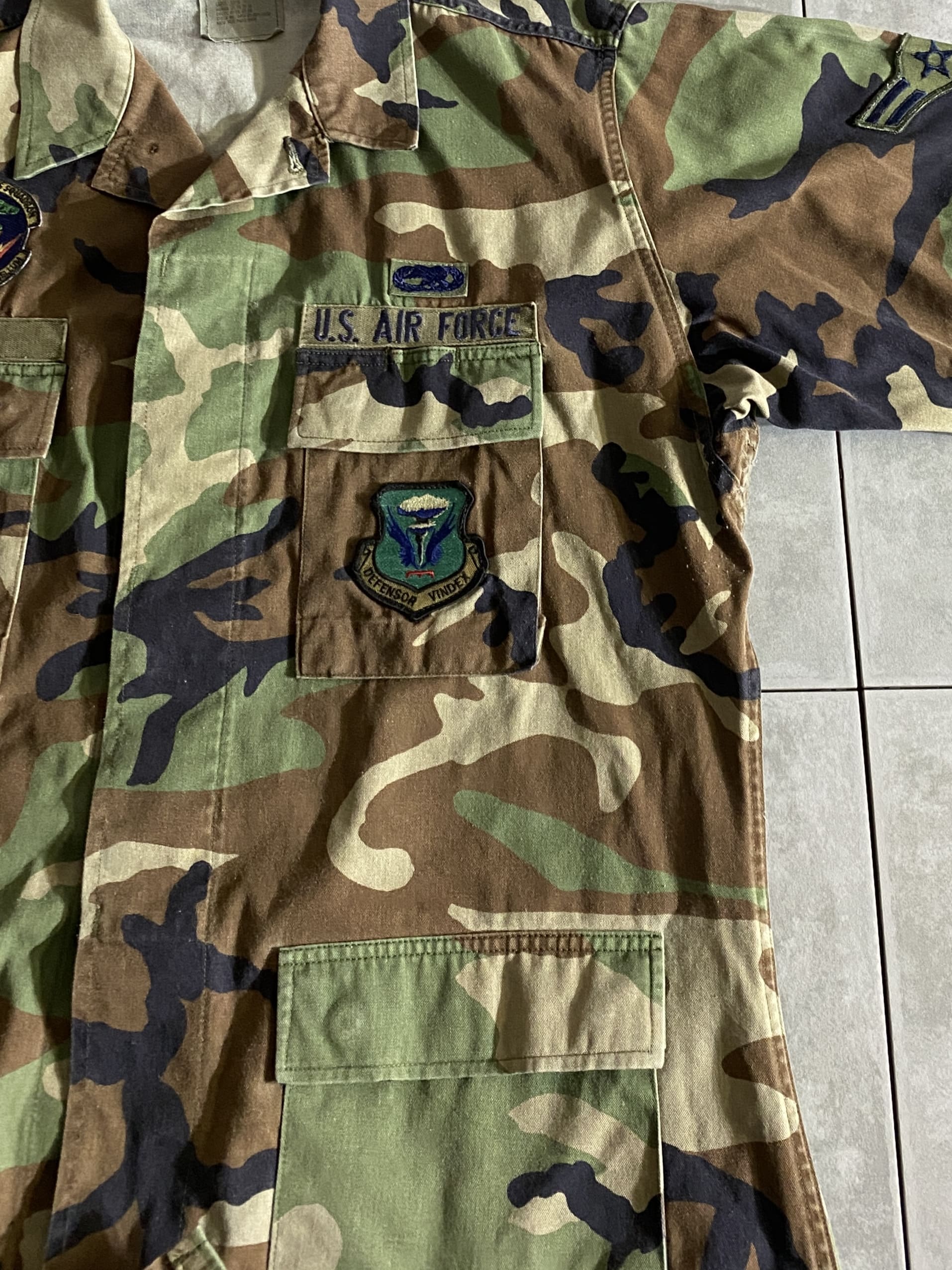 80s BDU WOODLAND CAMO JACKET 中期型