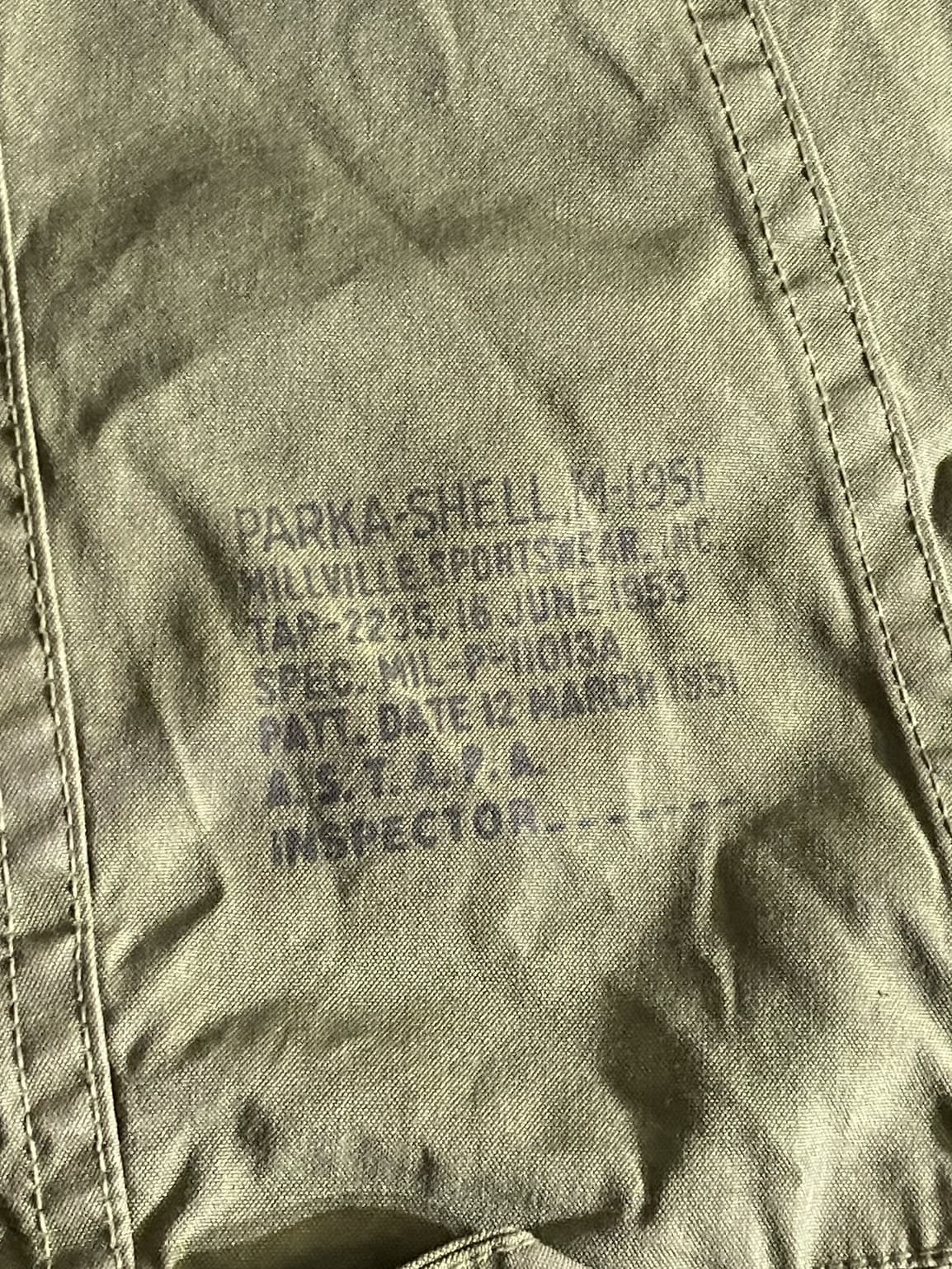 PARKA SHELL M-1951 後期型