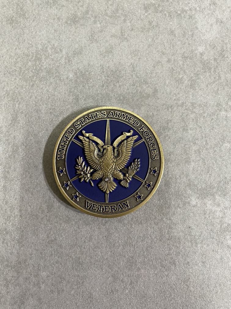 US ARMED FORCES VETERAN 6軍 チャレンジコイン 退役軍人