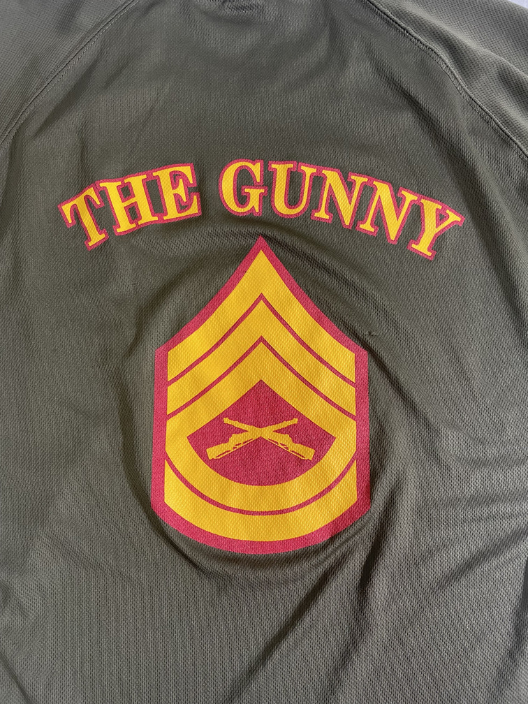 USMC プリントTシャツ OD THE GUNNY