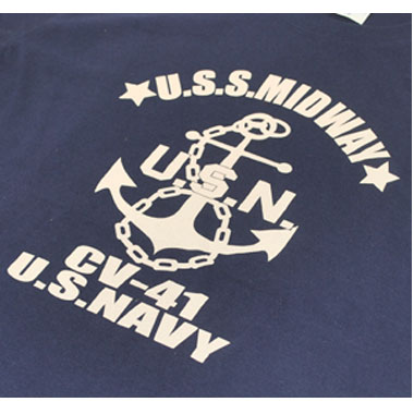 U.S.S.MIDWAY CV-41 US NAVY U.S.N. Tシャツの商品詳細｜ミリタリーショップなら米軍放出品の専門店の沖縄ミリカジ