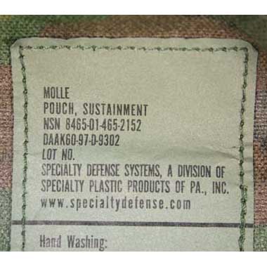 MOLLE SUSTAINMENT POUCH 米軍放出品