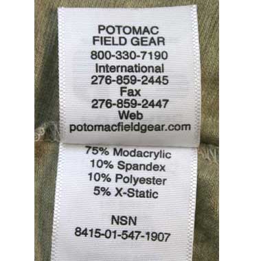 POTOMAC FIELD GEAR FROG ロングスリーブシャツ 米軍放出品