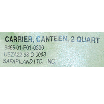 SAFARILAND CARRIER CANTEEN COVER 2 QUART WOODLAND