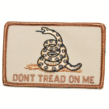 DONT TREAD ON ME 刺繍ワッペン