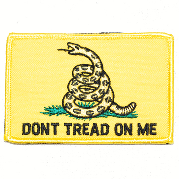 DONT TREAD ON ME 刺繍ワッペン