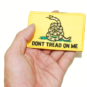 DONT TREAD ON ME 刺繍ワッペン