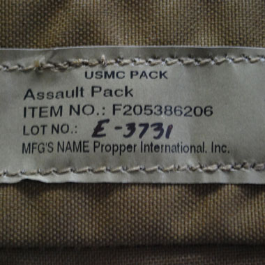 USMC PACK Assault Pack 米軍放出品