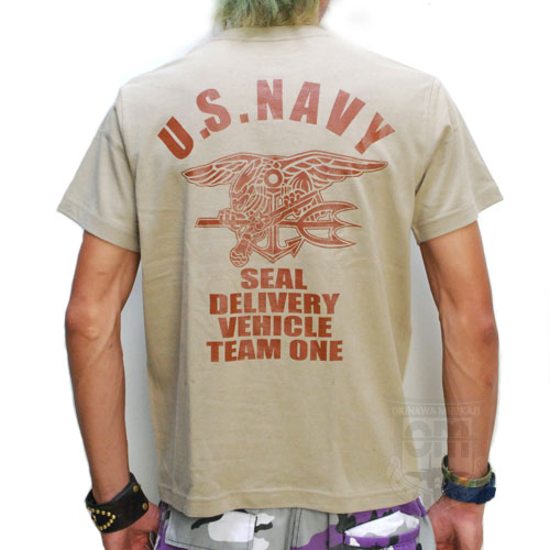 NAVY SEALS SDV TEAM ONE カーキ ミリタリーTシャツの商品詳細｜ミリタリーショップなら米軍放出品の専門店の沖縄ミリカジ