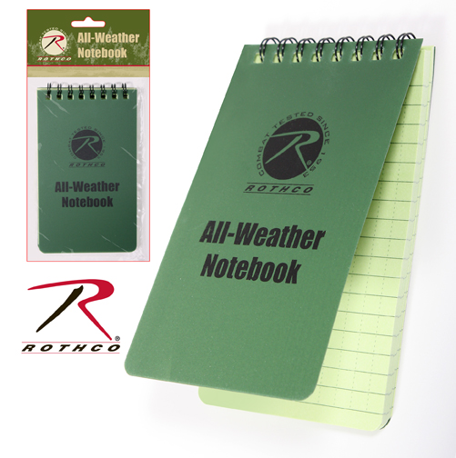 ROTHCO ロスコ

ALL WEATHER WATERPROOF NOTEBOOK

ROTHCO社製の全天候型防水メモ帳
防水紙が使用されております

サイズ:
15.5cm×10cm
7.5cm×12.5cm

48ページ

4603

