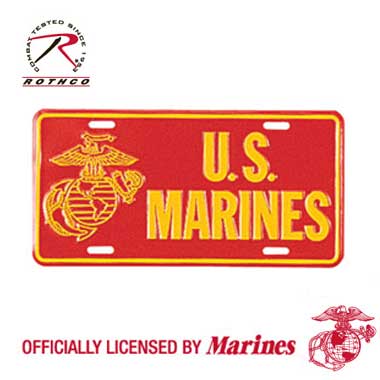 ROTHCO US MARINES アルミライセンスプレート の商品詳細｜ミリタリーショップなら米軍放出品の専門店の沖縄ミリカジ