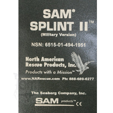 SAM SPLINT 2 メディカル固定パッド 米軍放出品