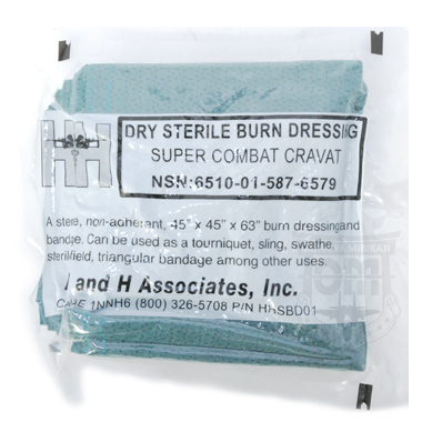 H&H DRY STERILE BURN DRESSING (やけど用包帯) 米軍払い下げ品