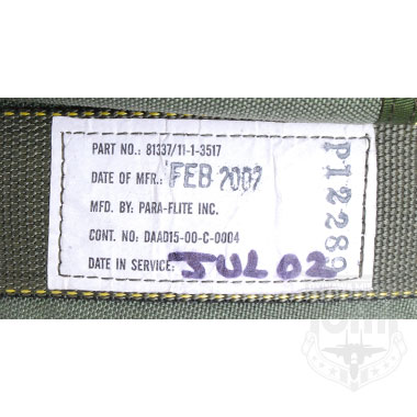 US ARMY MC-4 PARACHUTE RELEASE ON RESERVE VEST NO.2