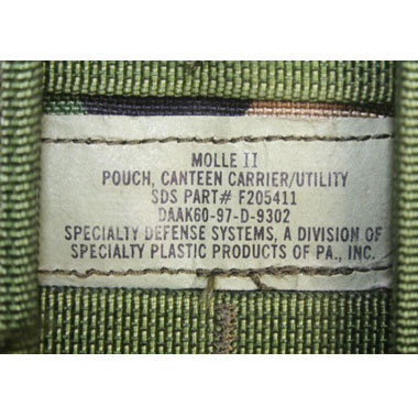 MOLLE 1QT キャンティーン／ユーティリティーポーチ 米軍払い下げ品