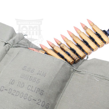 5.56mm M855 10 RD CLIPS BANDOLEER 米軍放出品