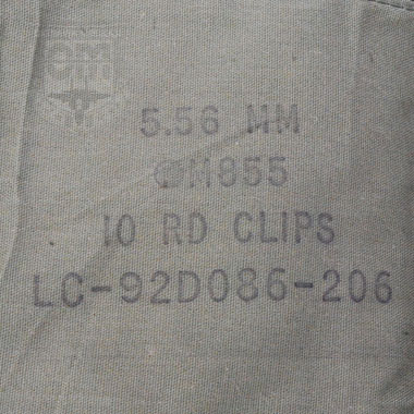 5.56mm M855 10 RD CLIPS BANDOLEER 米軍放出品