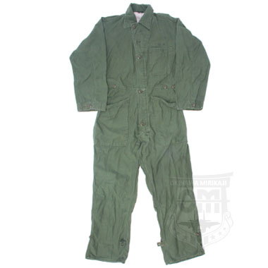 US COVERALLS MENS COTTON SATEEN OD 米軍払い下げ品の商品詳細