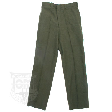 TROUSERS MENS WOOL DRESS PANTS SERGE GREEN 2234 米軍放出品の商品